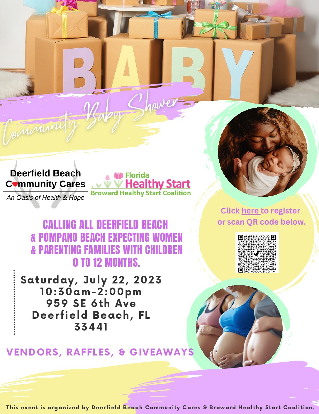 Deerfield Beach Pompano Beach Community Baby Shower Broward Healthy Start Coalition
